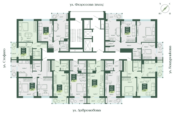 
   Продам 3-комнатную, 80.6 м², Мичурин

. Фото 2.