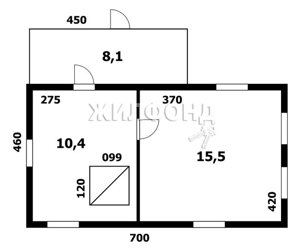 
   Продам дом, 23 м², Усть-Алеус

. Фото 7.