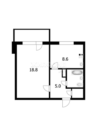 
   Продам 1-комнатную, 37.1 м², Спортивная ул, 15

. Фото 14.