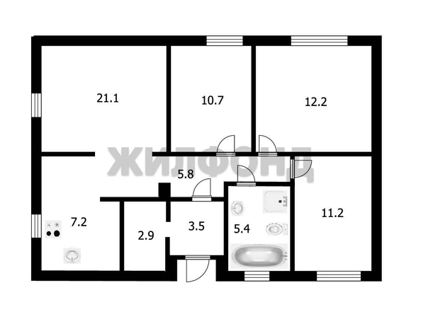 
   Продам дом, 88.7 м², Коченево

. Фото 27.