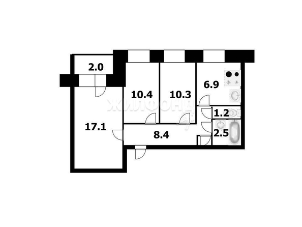 
   Продам комнату, 17.1 м², Танкистов ул, 11

. Фото 5.