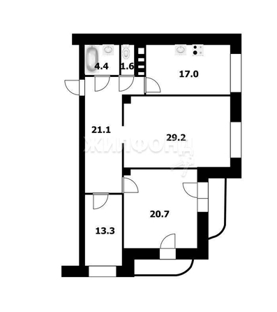 
   Продам 3-комнатную, 109.4 м², Дуси Ковальчук ул, 252

. Фото 24.