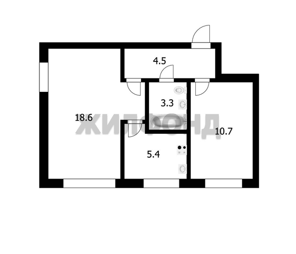 
   Продам 2-комнатную, 42.5 м², Фурманова ул, 10

. Фото 11.