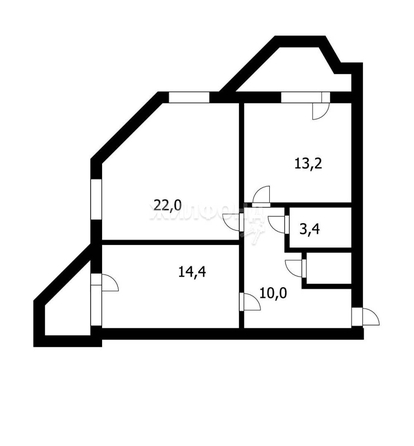 
   Продам 2-комнатную, 72 м², Вилюйская ул, 9

. Фото 11.