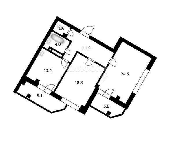 
   Продам 3-комнатную, 73.8 м², Галущака ул, 11

. Фото 38.