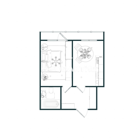 
   Продам 1-комнатную, 37.3 м², Есенина ул, 12/1

. Фото 2.