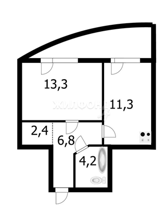 
   Продам 1-комнатную, 38 м², Кавалерийская ул, 3/1

. Фото 9.