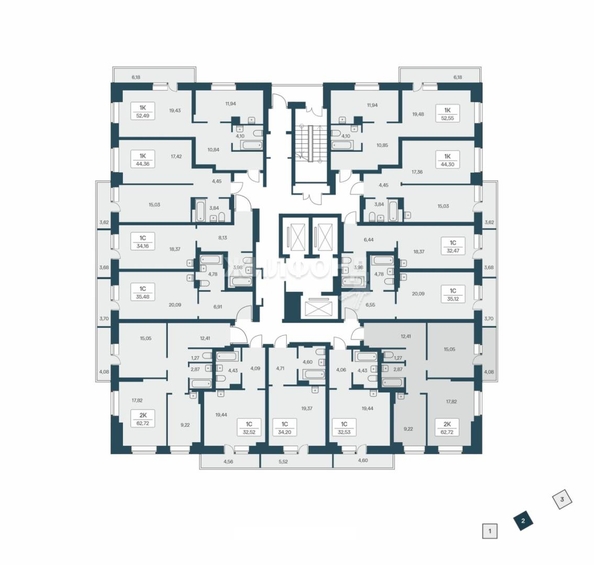 
   Продам 2-комнатную, 58.6 м², Зорге ул, 229/2

. Фото 14.