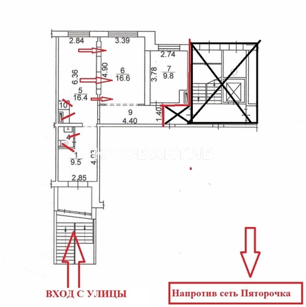 
   Сдам торговое помещение, 60.7 м², Родники ул, 1

. Фото 17.