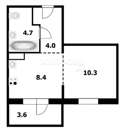 
   Продам студию, 27.1 м², Александра Чистякова ул, 22/1

. Фото 17.