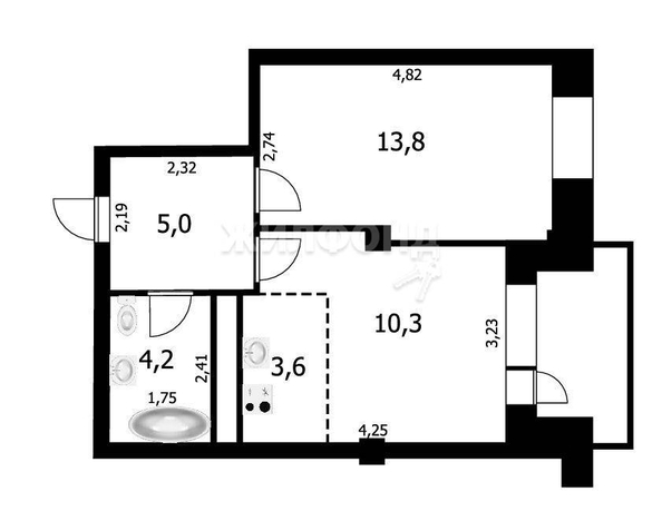 
   Продам 2-комнатную, 41.1 м², Междуреченская ул, 3

. Фото 23.