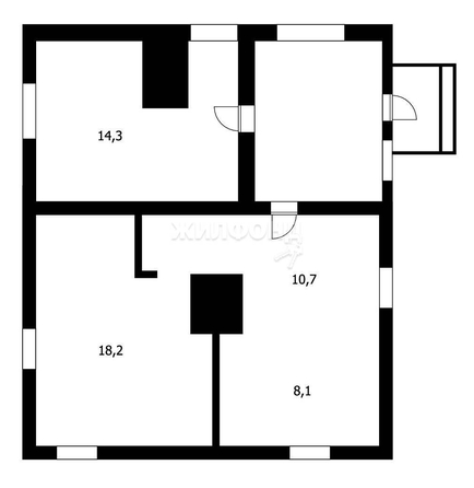 
   Продам дом, 51.3 м², Обь

. Фото 29.