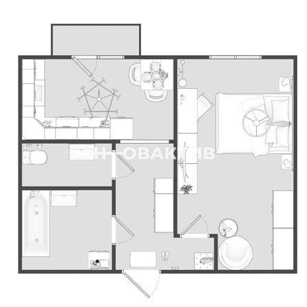 
   Продам 1-комнатную, 31.7 м², В. Высоцкого ул, 50

. Фото 21.