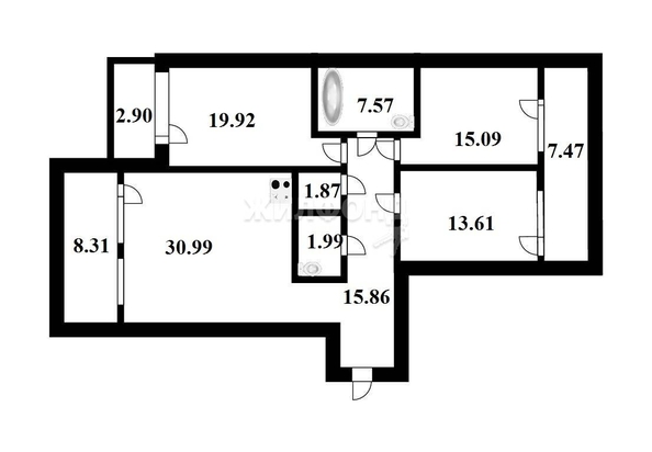 
   Продам 3-комнатную, 125 м², Сухарная ул, 105/1

. Фото 8.