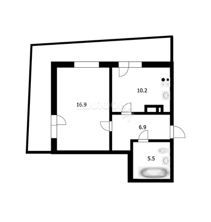 
   Продам 1-комнатную, 39.5 м², Ленина ул, 81

. Фото 6.