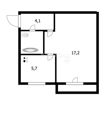 
   Продам 1-комнатную, 32.4 м², Пермитина ул, 8

. Фото 21.