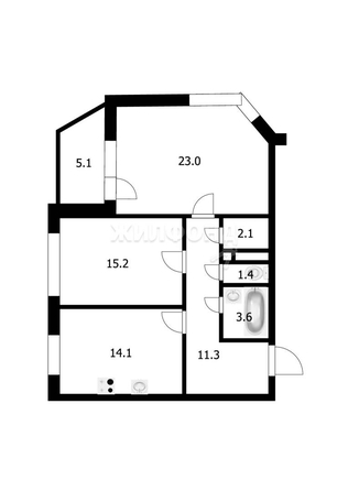 
   Продам 2-комнатную, 70.7 м², Семьи Шамшиных ул, 24/2

. Фото 27.