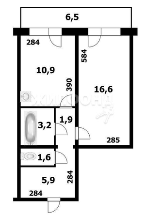 
   Продам 1-комнатную, 39.3 м², Татьяны Снежиной ул, 29/2

. Фото 13.