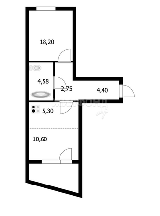 
   Продам 1-комнатную, 38 м², Плахотного ул, 53/1

. Фото 1.