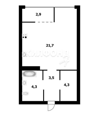 
   Продам студию, 34.1 м², Немировича-Данченко ул, 156

. Фото 1.