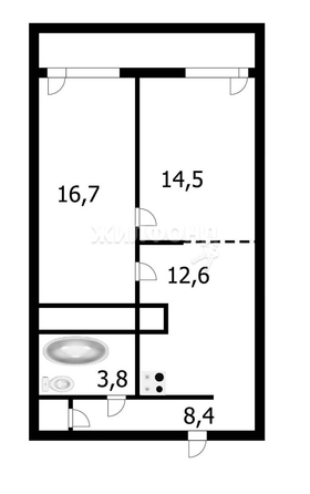 
   Продам 2-комнатную, 56 м², Есенина ул, 12/2

. Фото 22.