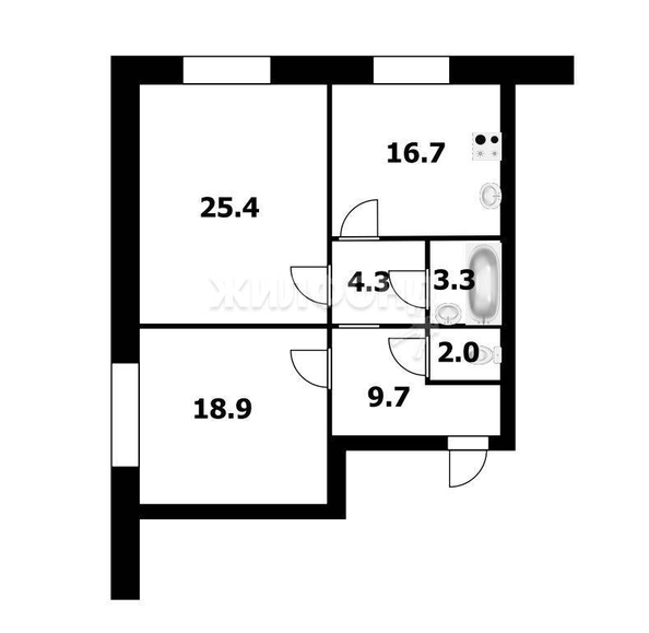 
   Продам 2-комнатную, 80.3 м², Татьяны Снежиной ул, 46/1

. Фото 16.