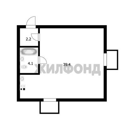 
   Продам 2-комнатную, 45.7 м², 2-я Прокопьевская ул, 60

. Фото 23.