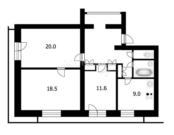 
   Продам 3-комнатную, 82.4 м², Революции ул, 28

. Фото 25.