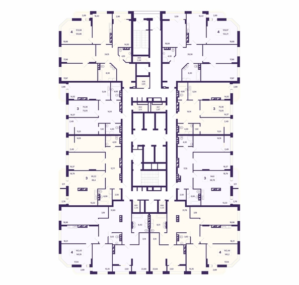 
  Продается 4-комн. квартира, 132.21 м², ЖК Астон. Шесть звёзд, 2
. Фото 1.