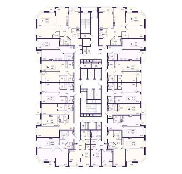 
  Продается студия, 46.57 м², ЖК Астон. Шесть звёзд, 2
. Фото 1.