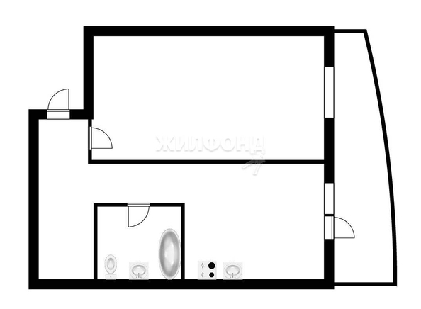 
   Продам 2-комнатную, 36.5 м², Михаила Кулагина ул, 31

. Фото 21.