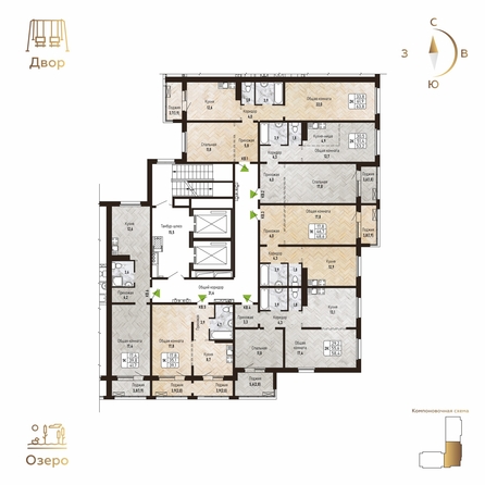 
   Продам 1-комнатную, 41.7 м², Новый горизонт, дом 3

. Фото 1.