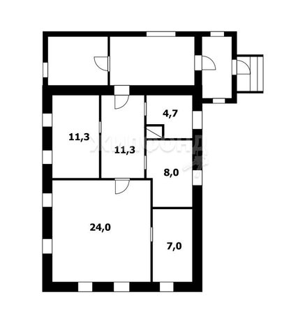 
   Продам дом, 66.5 м², Новосибирск

. Фото 5.