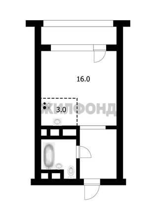 
   Продам студию, 27.6 м², Бориса Богаткова ул, 192а

. Фото 23.