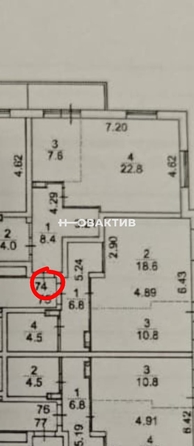 
   Продам 2-комнатную, 42.8 м², Обогатительная ул, 9

. Фото 16.