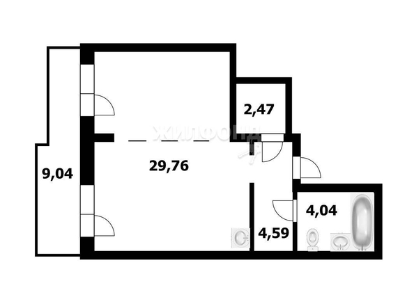 
   Продам студию, 41.4 м², Урманова ул, 7

. Фото 18.