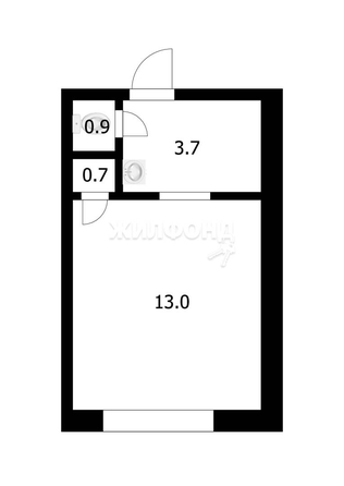 
   Продам студию, 18.3 м², Дачная ул, 40/2

. Фото 3.