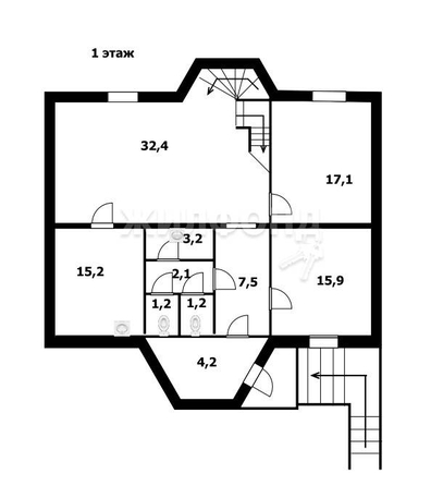 
   Продам дом, 279.6 м², Новосибирск

. Фото 5.