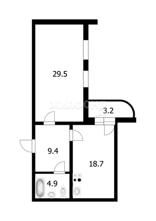 
   Продам 2-комнатную, 62.5 м², Гурьевская ул, 78

. Фото 3.