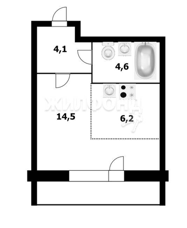 
   Продам студию, 29.4 м², Ипподромская ул, 75

. Фото 5.