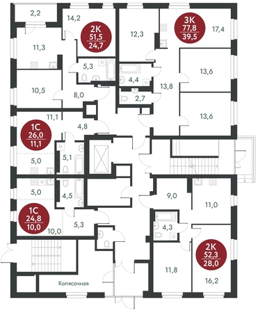 
   Продам студию, 24.8 м², Скандинавские кварталы, дом 1

. Фото 1.