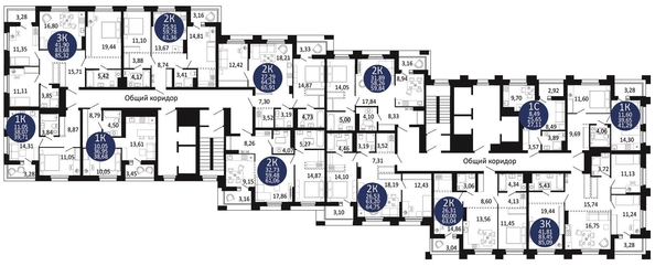 
   Продам 2-комнатную, 61.52 м², Первый на Рябиновой

. Фото 1.