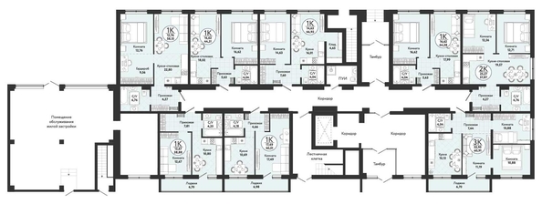 
   Продам 1-комнатную, 46.93 м², Одоевский, дом 4

. Фото 1.