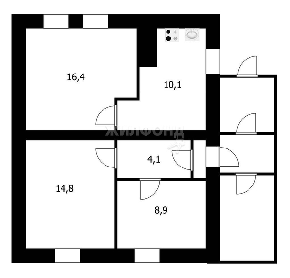 
   Продам 3-комнатную, 55 м², 5-й Чукотский пер, 5

. Фото 3.