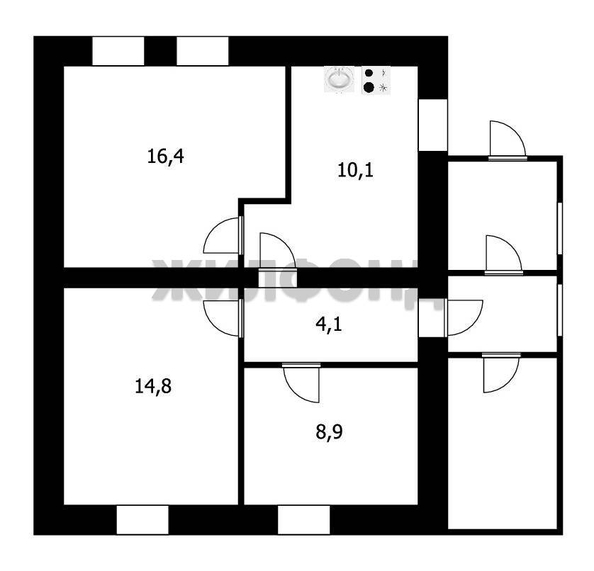 
   Продам дом, 55 м², Новосибирск

. Фото 16.