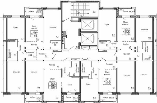 
   Продам 3-комнатную, 91 м², Самоцветы, Бирюза дом 2

. Фото 1.