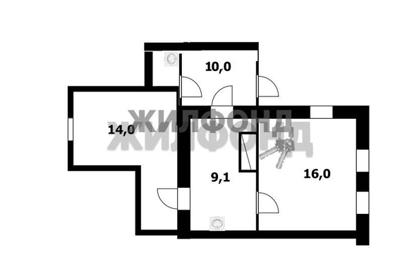 
   Продам дом, 50 м², Новосибирск

. Фото 19.