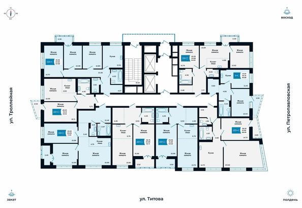 
   Продам 2-комнатную, 52.71 м², Салют, дом 1

. Фото 1.