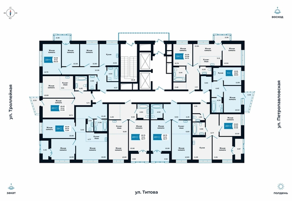 
   Продам 2-комнатную, 54.56 м², Салют, дом 1

. Фото 1.