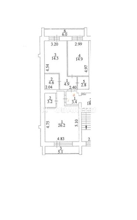 
   Продам 3-комнатную, 71.1 м², Садовый проезд, 11

. Фото 19.